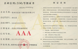 企業(yè)信用等級(jí)證書